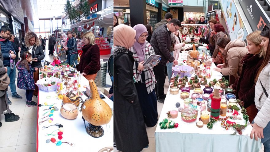 Özel Eğitim Meslek Okulu öğrencilerinin ürünleri satışa sunuldu
