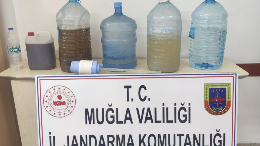 Ula’da 90 litre sahte içki ele geçirildi