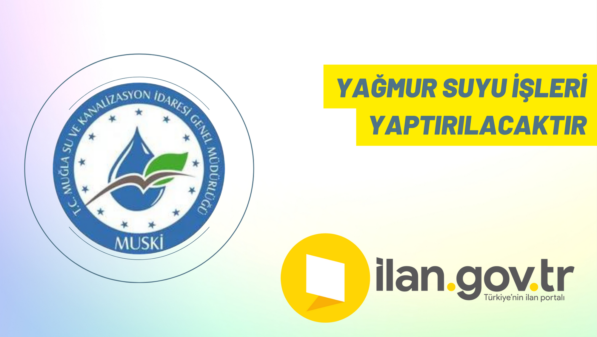 Yağmur suyu işleri yaptırılacaktır