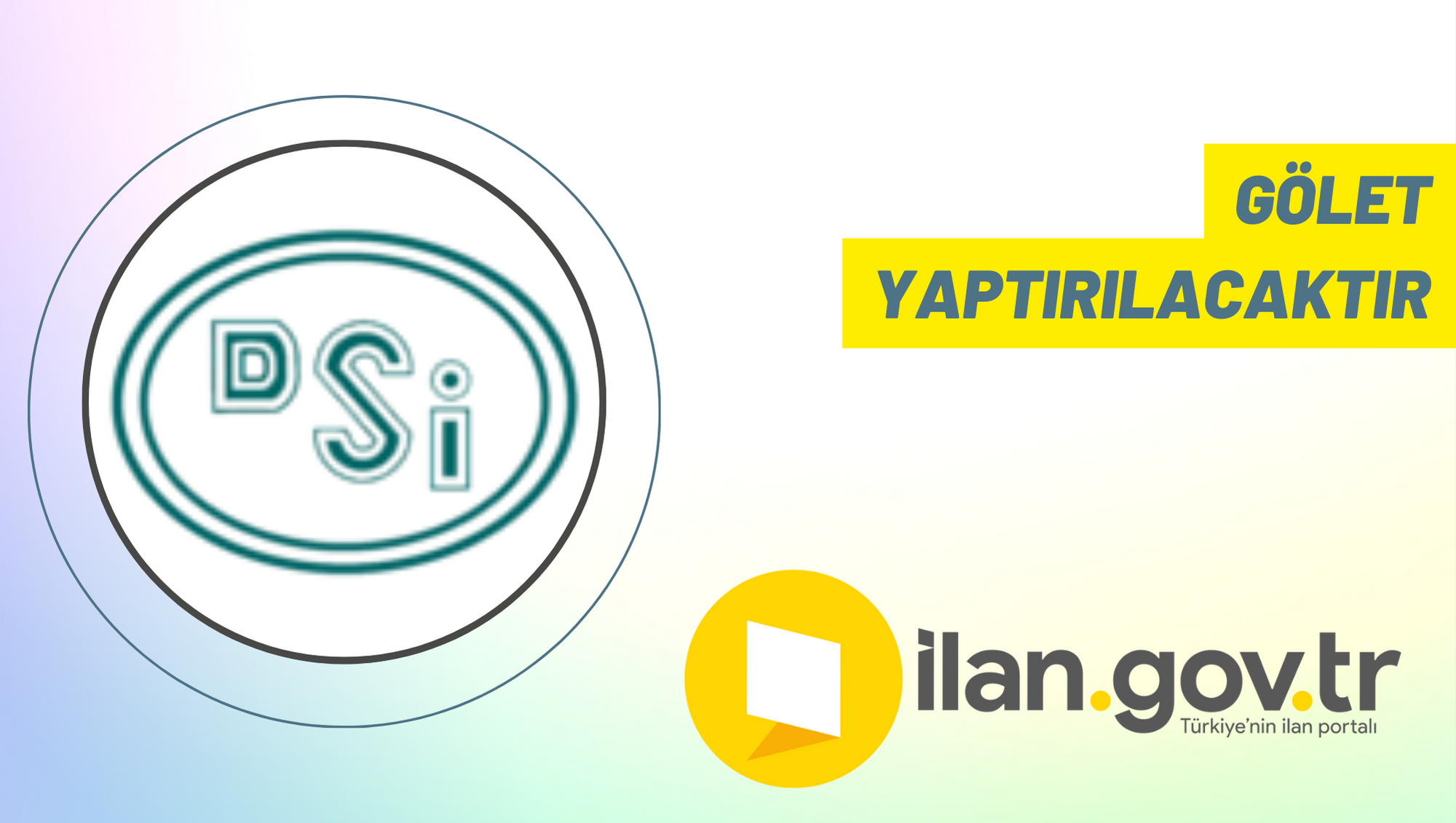 Gölet yaptırılacaktır