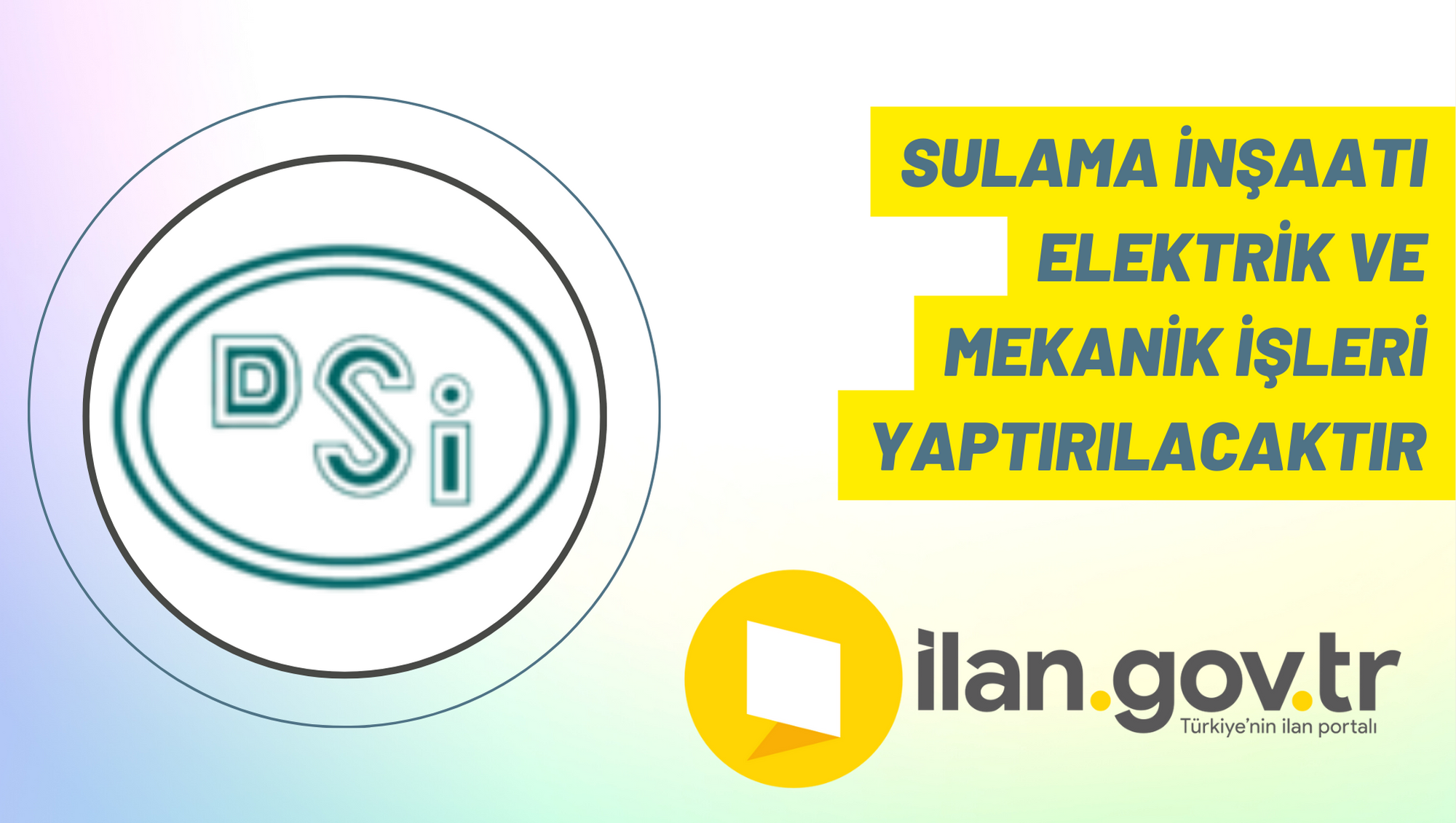 Sulama inşaatı elektrik ve mekanik işleri yaptırılacaktır
