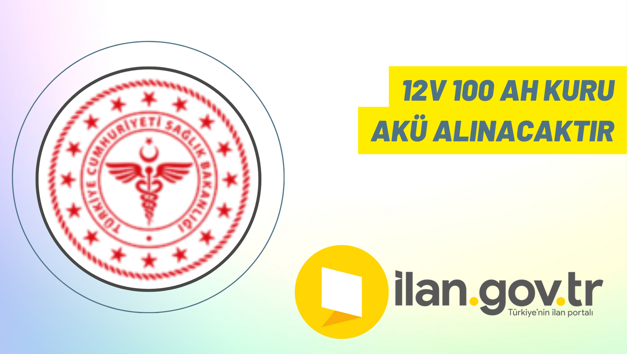 12V 100 AH kuru akü alınacaktır