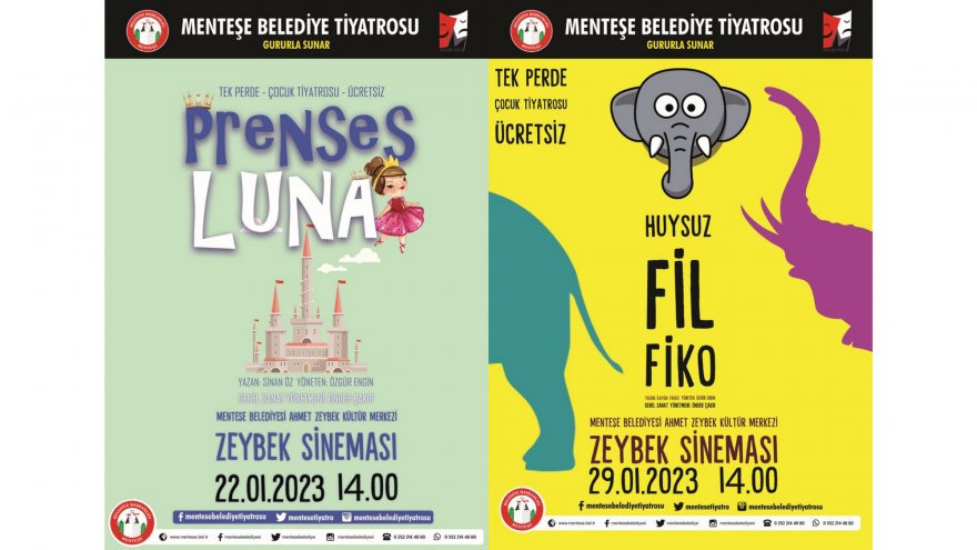 MENTEŞE BELEDİYE TİYATROSU PERDELERİNİ ÇOCUKLAR İÇİN AÇIYOR