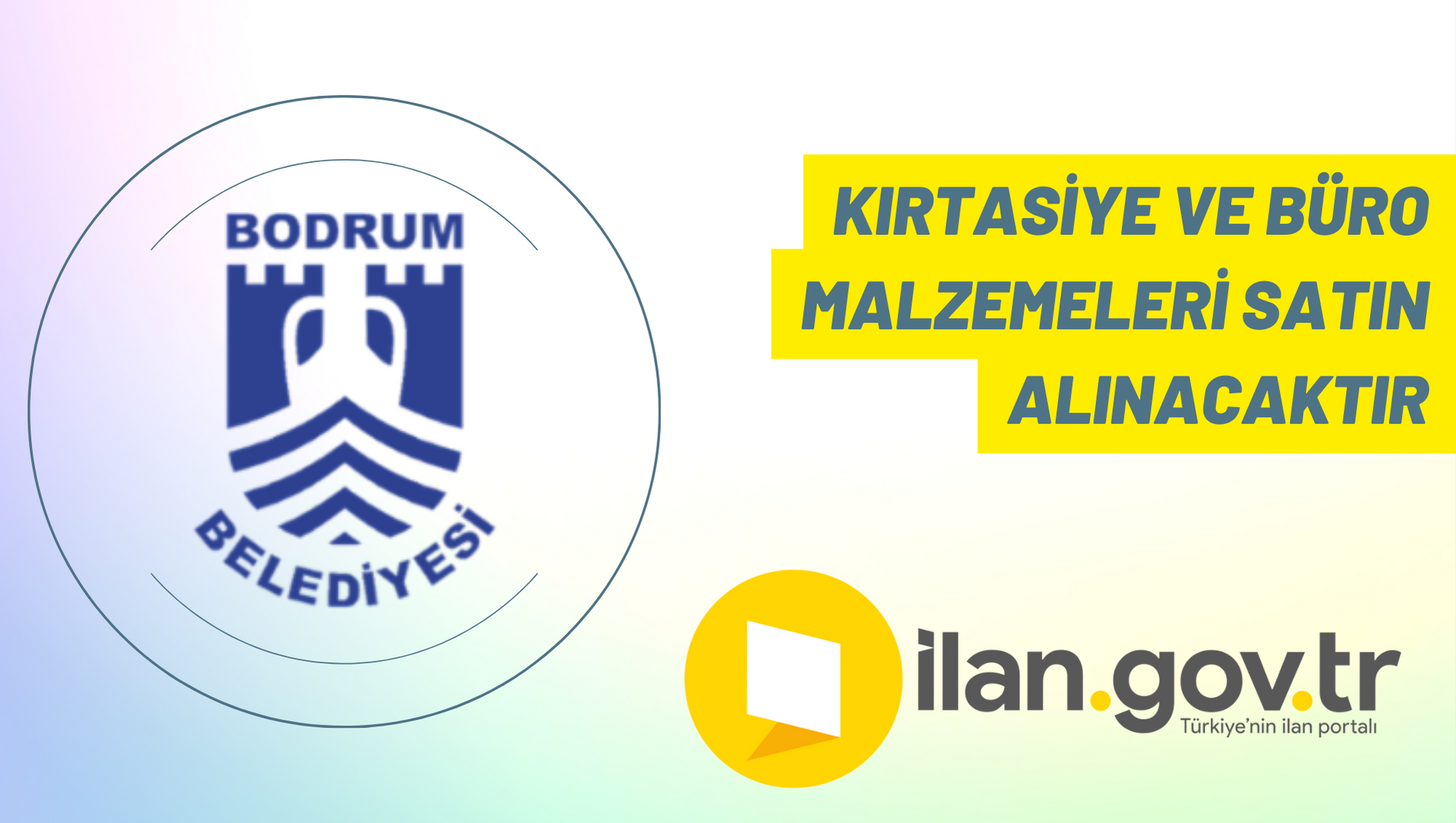 Kırtasiye ve büro malzemeleri satın alınacaktır