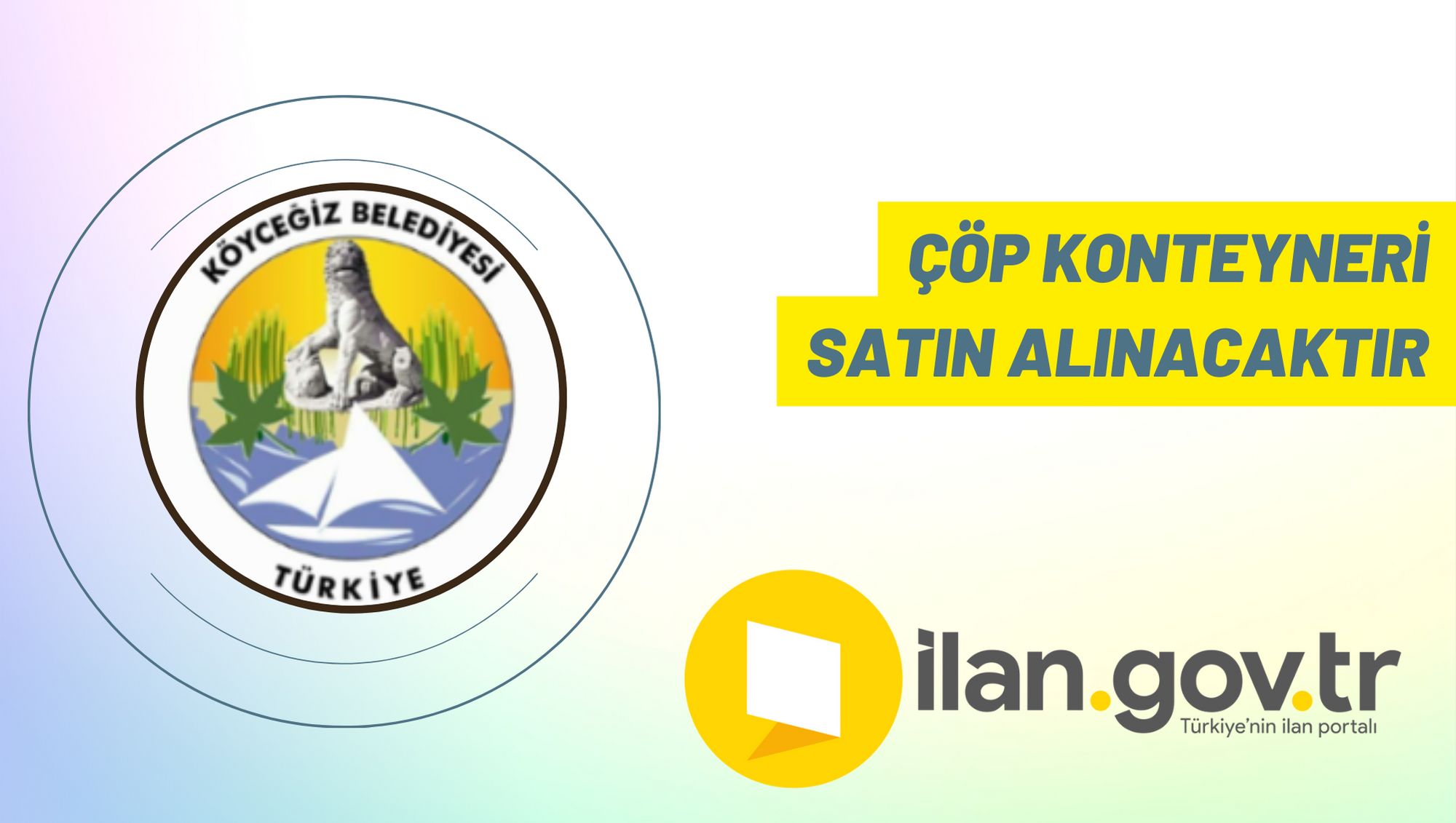 Çöp konteyneri satın alınacaktır
