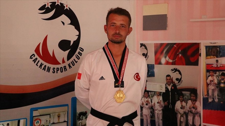 MSKÜ'den mezun olan milli tekvandocu Recep Özdemir, dünya şampiyonluğu için çalışıyor