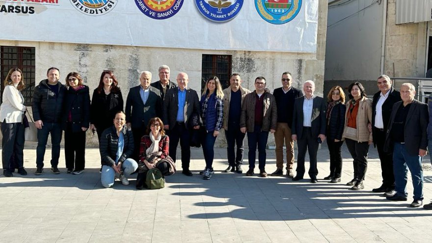 BAŞKANLAR TARSUS YERYÜZÜ PAZARINI ZİYARET ETTİ
