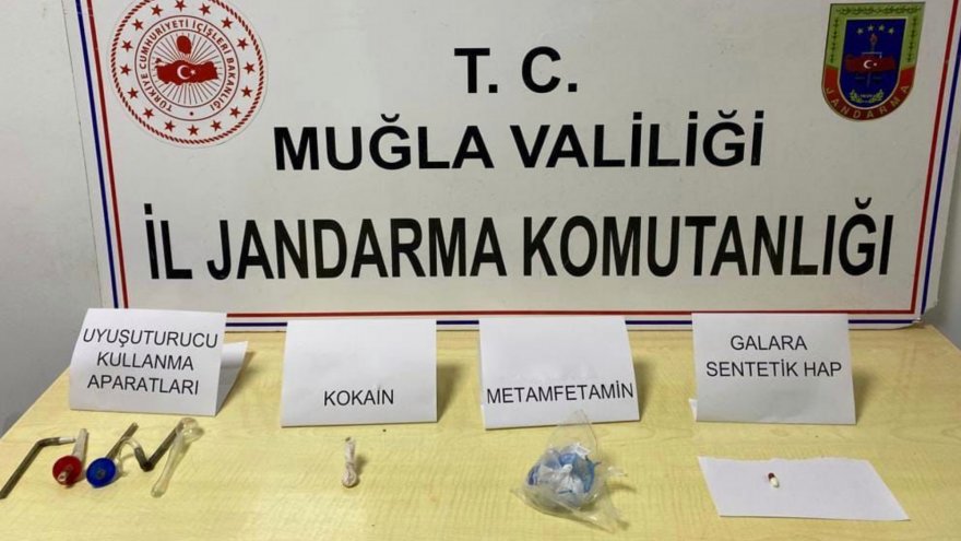 Yol kontrolünde uyuşturucu ele geçirildi