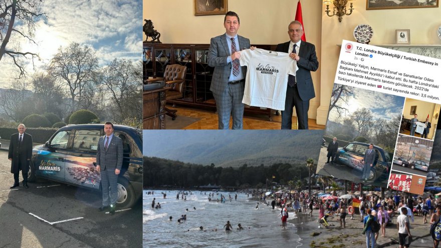 Marmaris Esnaf ve Sanatkarlar Odası Başkanı Ayyıldız İngiltere'de:  “2023 yılında hedef 5 milyon İngiliz turist”