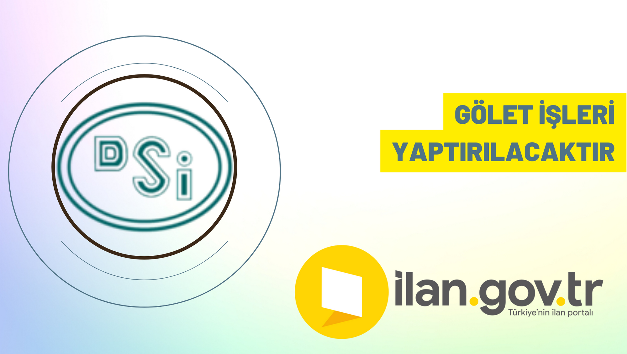 Gölet işleri yaptırılacaktır