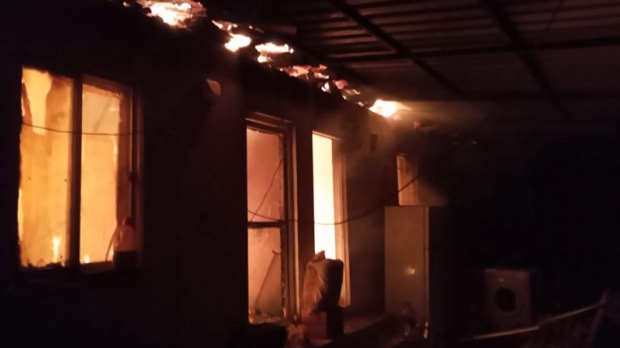 Ula’da ev yangını