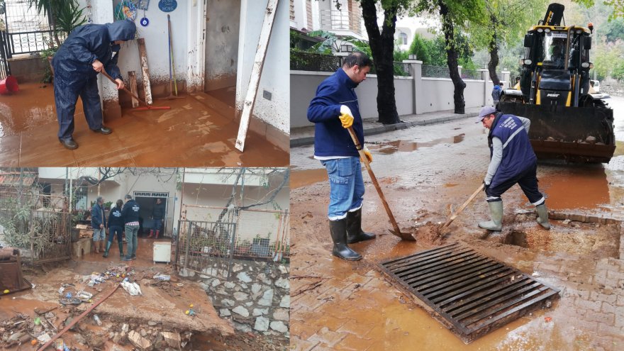 Marmaris’te sel felaketinin yaraları sarılıyor