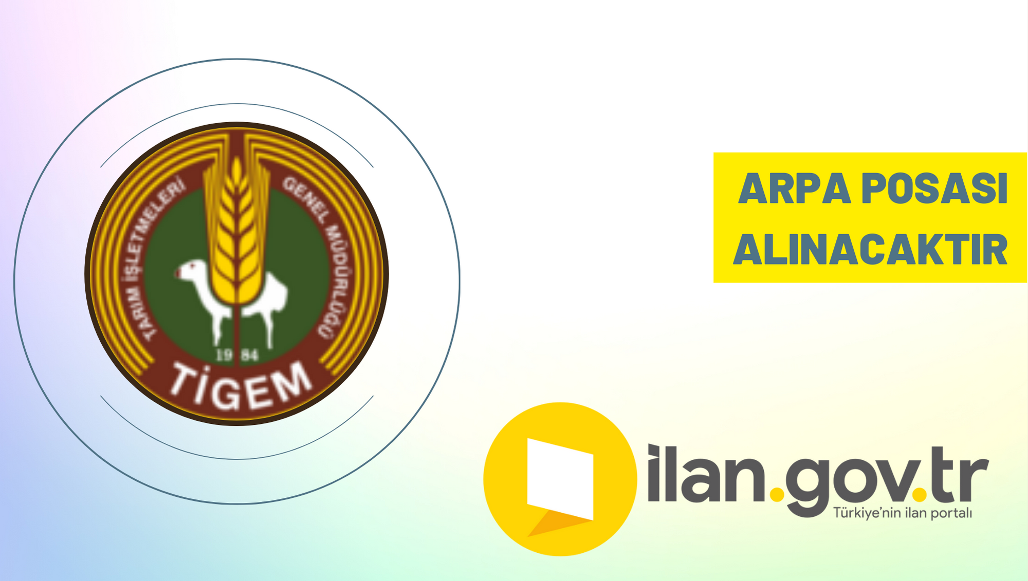 Arpa posası alınacaktır