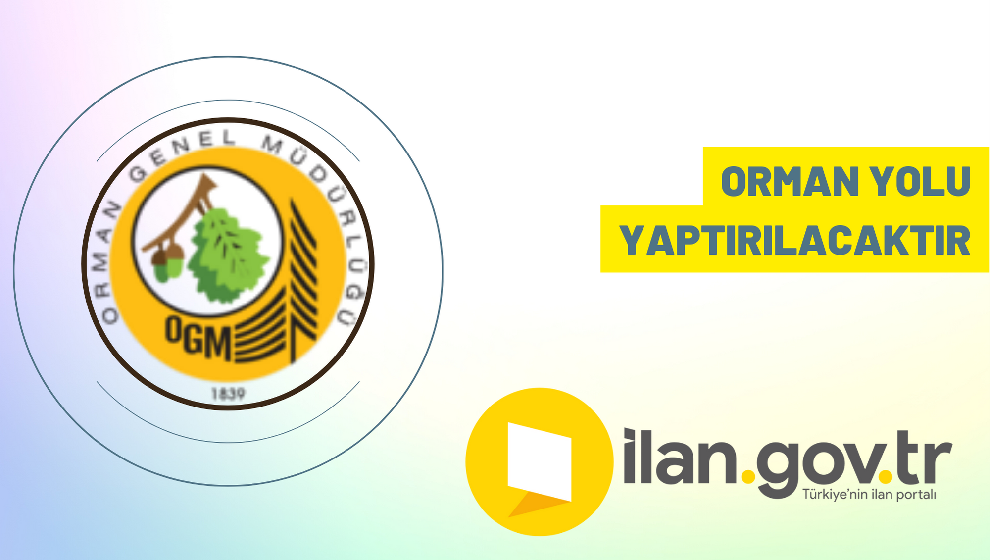 Orman yolu yaptırılacaktır