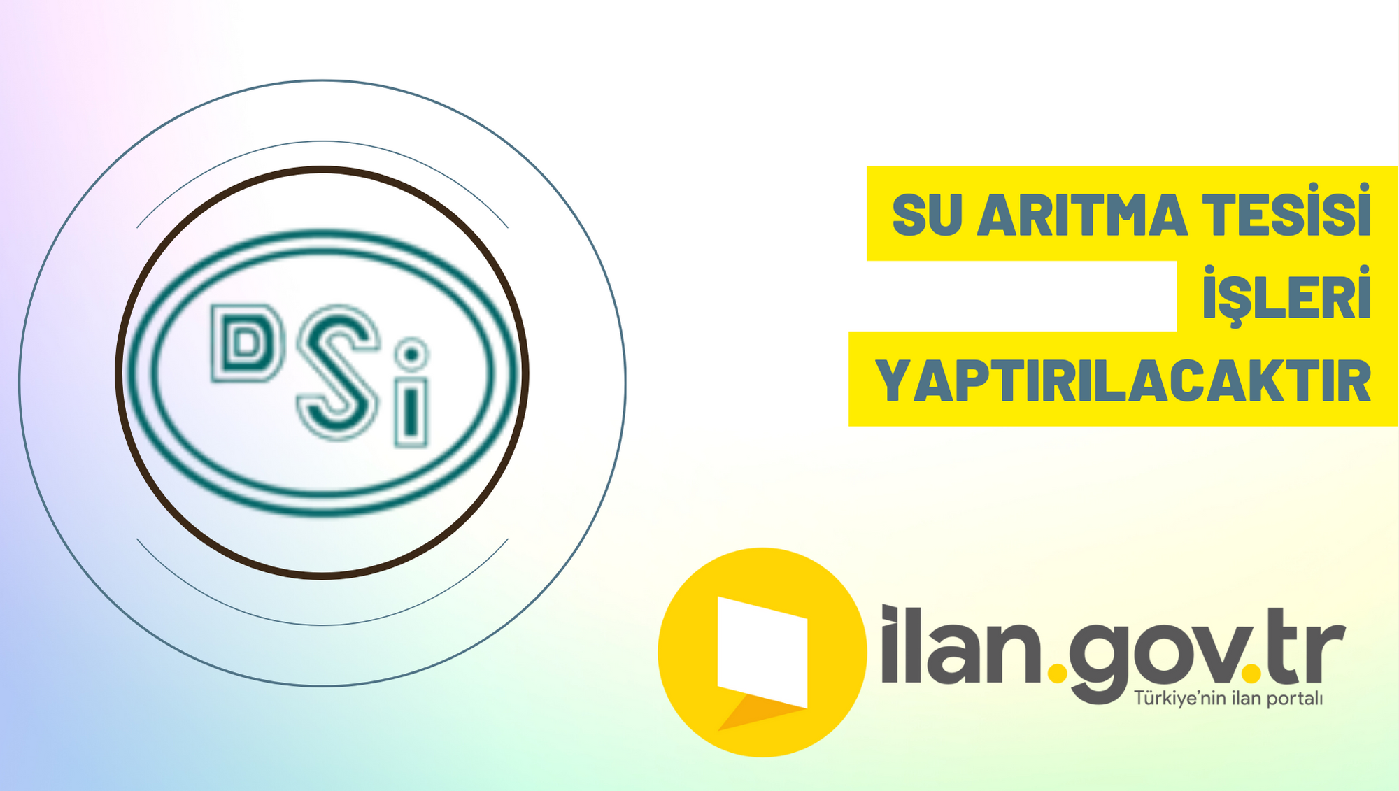 Su arıtma tesisi işleri yaptırılacaktır