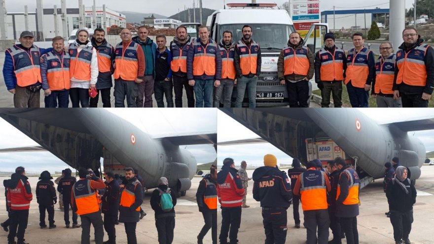 MUĞLA MEB AKUB EKİBİ, ARAMA KURTARMA ÇALIŞMALARINA KATILMAK ÜZERE GAZİANTEP'E HAREKET ETTİ
