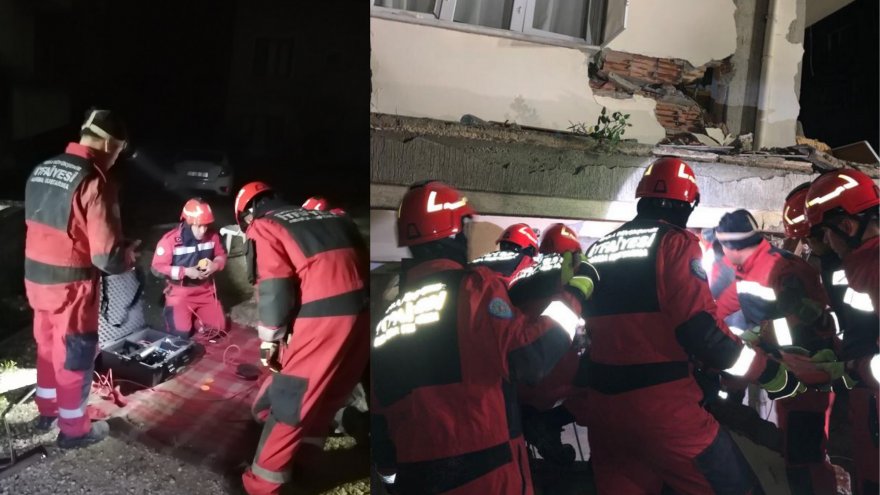 Muğlalı ekipler depremden saatler sonra bir kızı kurtardı