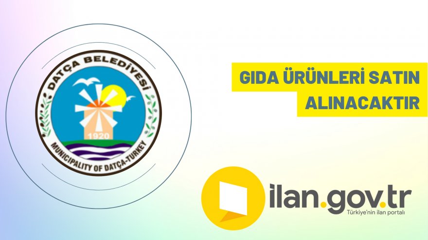 Gıda ürünleri satın alınacaktır