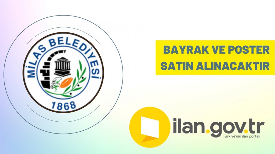 Bayrak ve poster satın alınacaktır