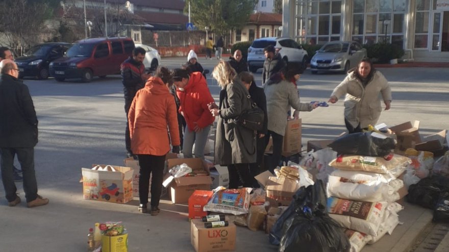 Meslek Yüksekokulu hocaları yardım bölgesinde yemek hizmeti verecek