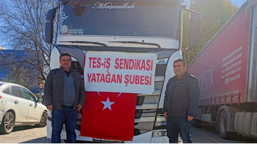 Tes-İş Sendikası Yatağan Şubesi’nden afet bölgesine yardım