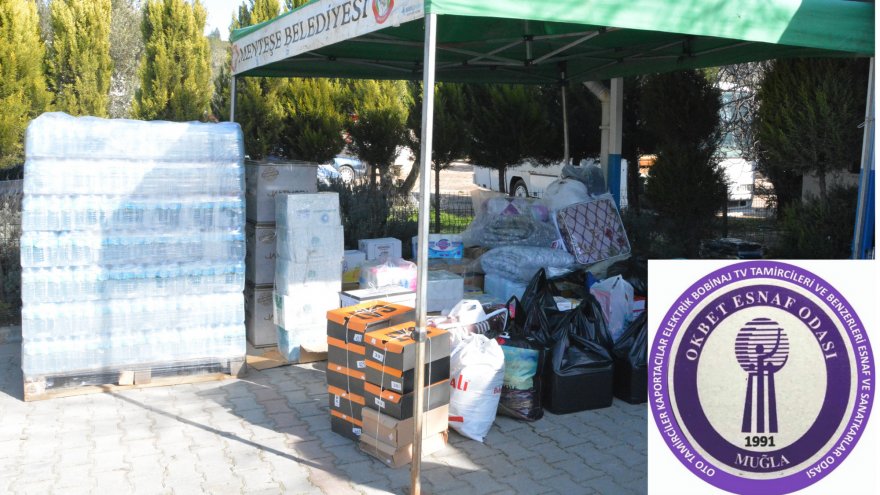 MENTEŞE SANAYİ ESNAFINDAN DEPZEMDELERE YARDIM