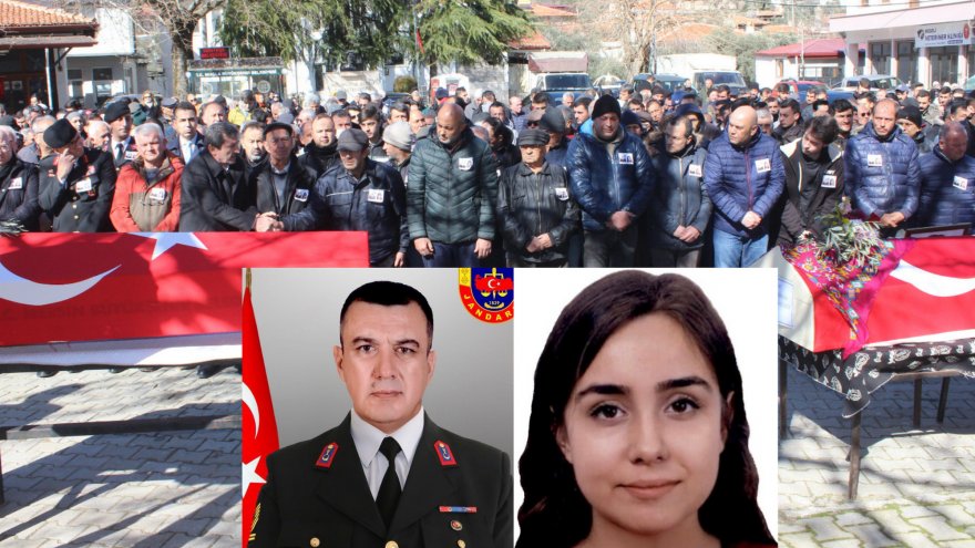 Depremde hayatını kaybeden Muğlalı Jandarma Başçavuş ve kızı toprağa verildi