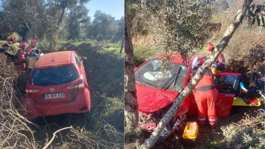 Milas’ta kaza:1 ölü, 1 yaralı