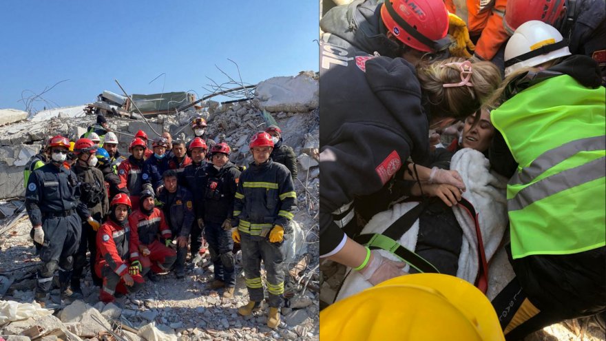 Muğlalı ekipler depremin 151. saatinde bir canı daha kurtardı
