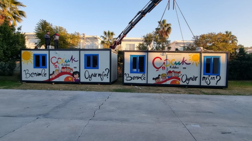 BODRUM’DA ÖRNEK DAYANIŞMA | BÖLGEYE OKUL ÖNCESİ TESİSİ KURULUYOR