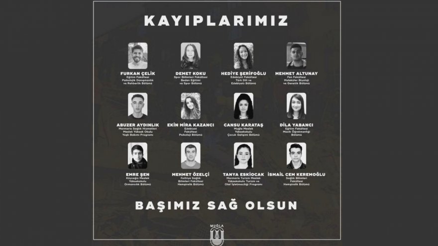 DEPREMDE 12 MSKÜ ÖĞRENCİSİ HAYATINI KAYBETTİ