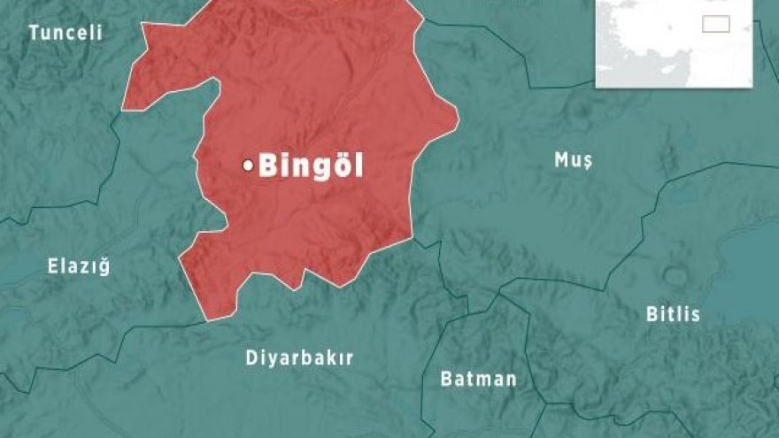 Bingöl'de 4,4 büyüklüğünde deprem