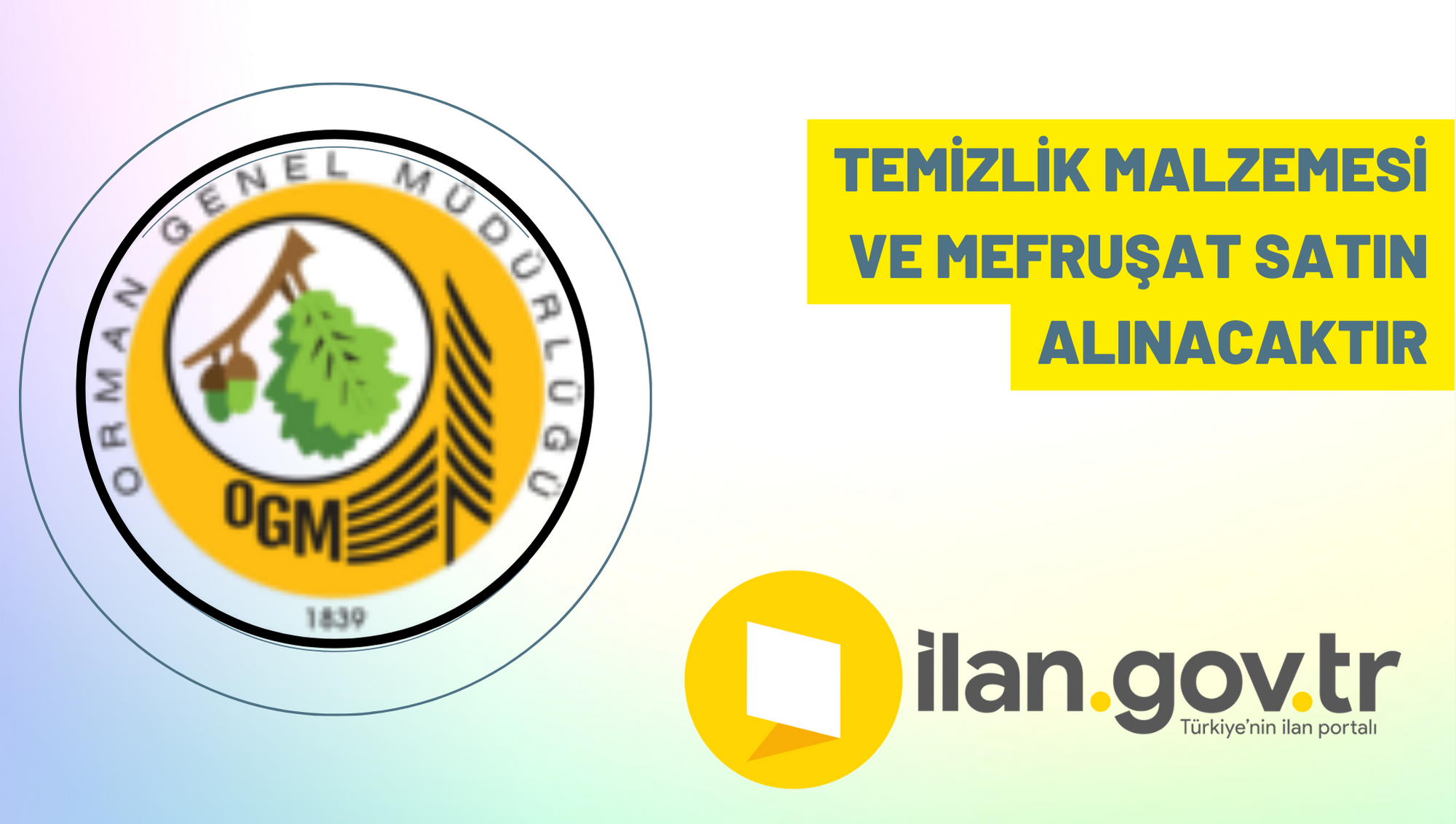 Temizlik malzemesi ve mefruşat satın alınacaktır