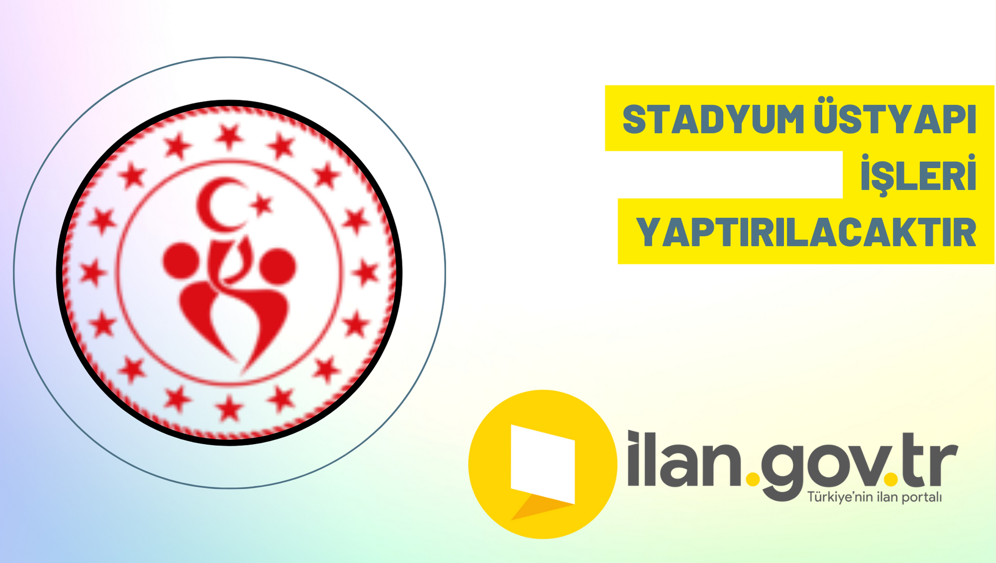 Stadyum üstyapı işleri yaptırılacaktır