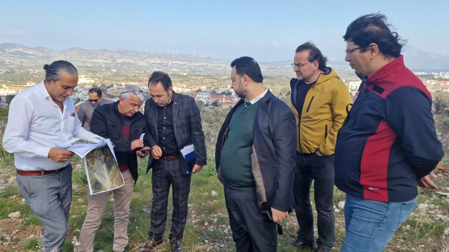 Datça'da yeni mezarlık için alan incelemesi yapıldı