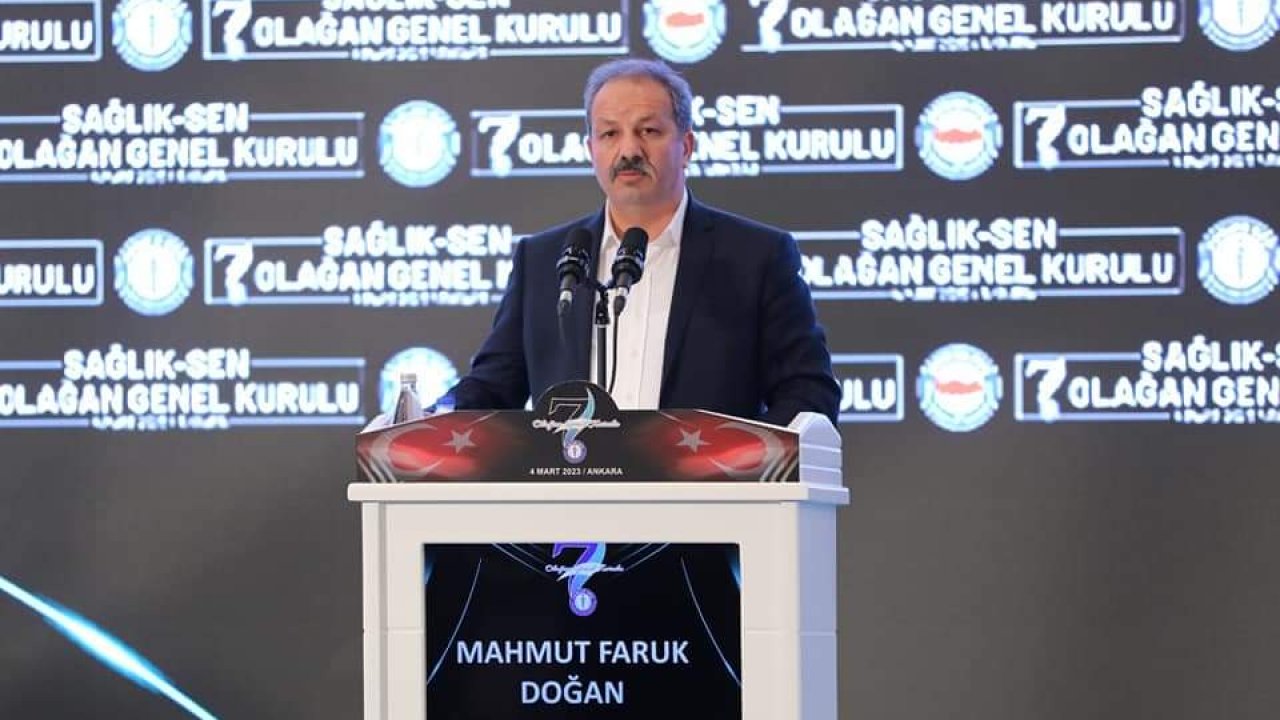 Sağlık Sen Genel Başkanı Mahmut Faruk Doğan oldu