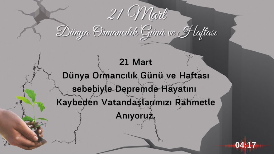 DEPREM ŞEHİTLERİ ANISINA MUĞLA’DA HATIRA ORMANI OLUŞTURULACAK