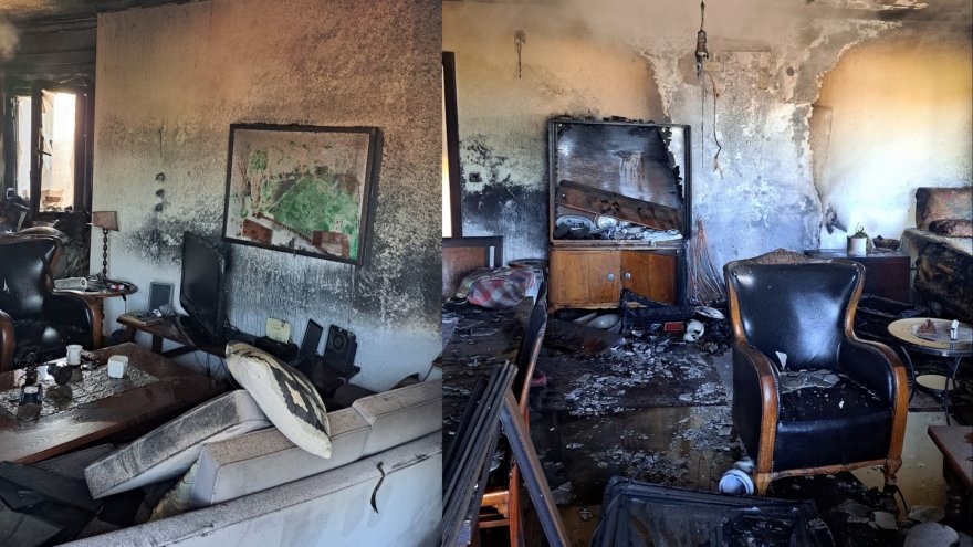 Bodrum'da evde çıkan yangın hasara neden oldu