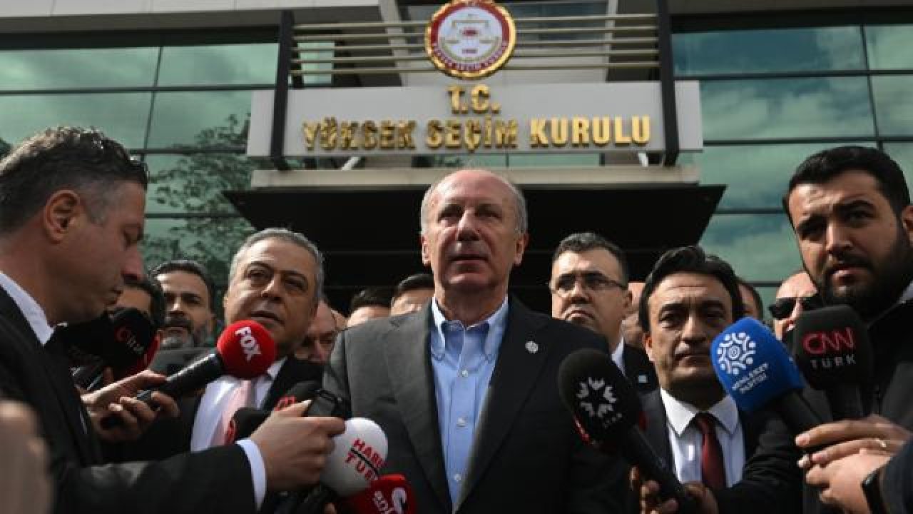 Muharrem İnce YSK'ya cumhurbaşkanlığı başvurusunda bulundu