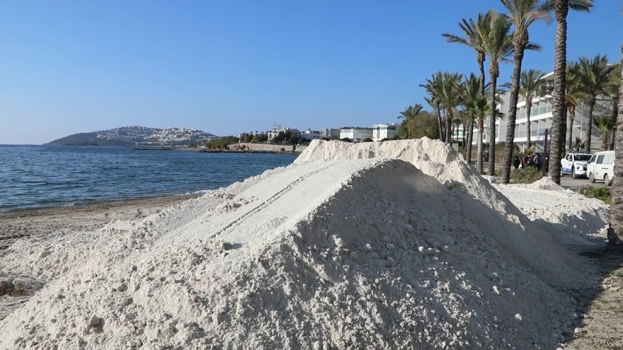 BODRUM’DA BEYAZ KUM DÖKÜMÜNE MÜDAHALE