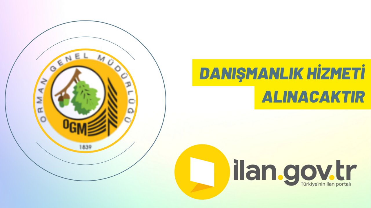 Danışmanlık hizmeti alınacaktır