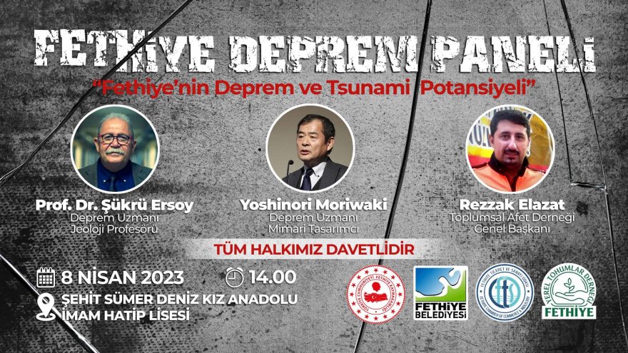 8 Nisan’da Fethiye Deprem Paneli düzenleniyor