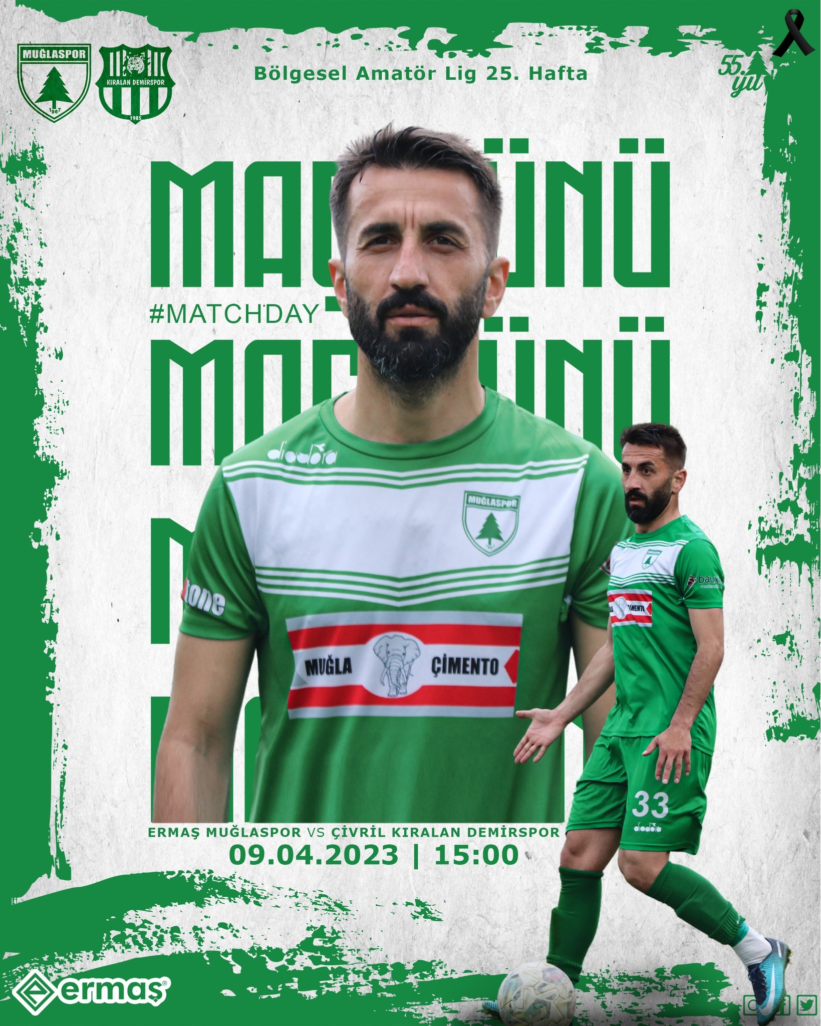 ERMAŞ MUĞLASPOR  BUGÜN KENDİ EVİNDEKİ SON MAÇINA ÇIKACAK