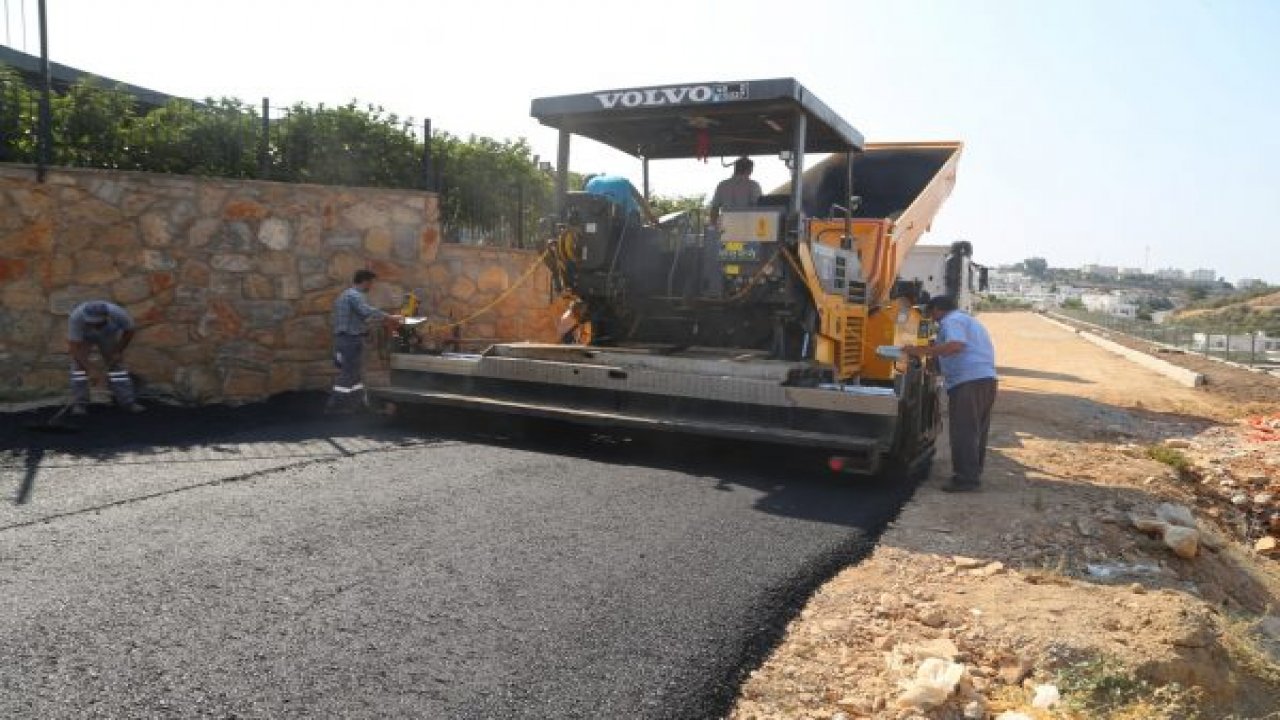 Bayram öncesi asfalt çalışması