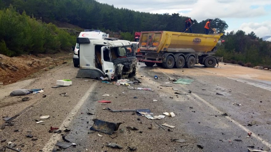 Seydikemer'de trafik kazasında 1 kişi yaralandı
