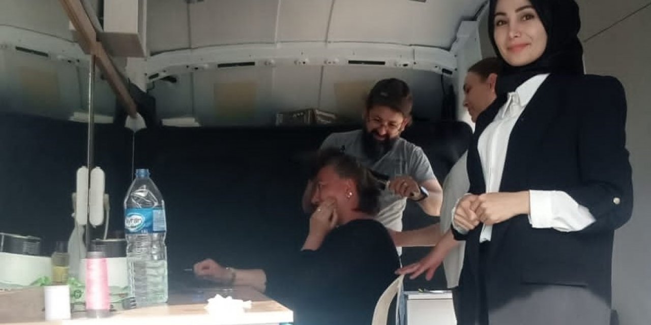 BODRUM’DAN MALATYA’YA MOBİL KUAFÖR GÖNDERİLDİ