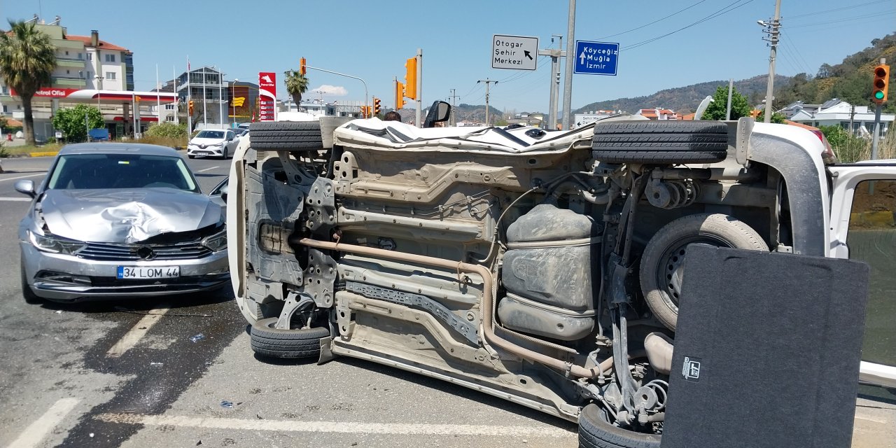 ORTACA'DA TRAFİK KAZASI:1 YARALI