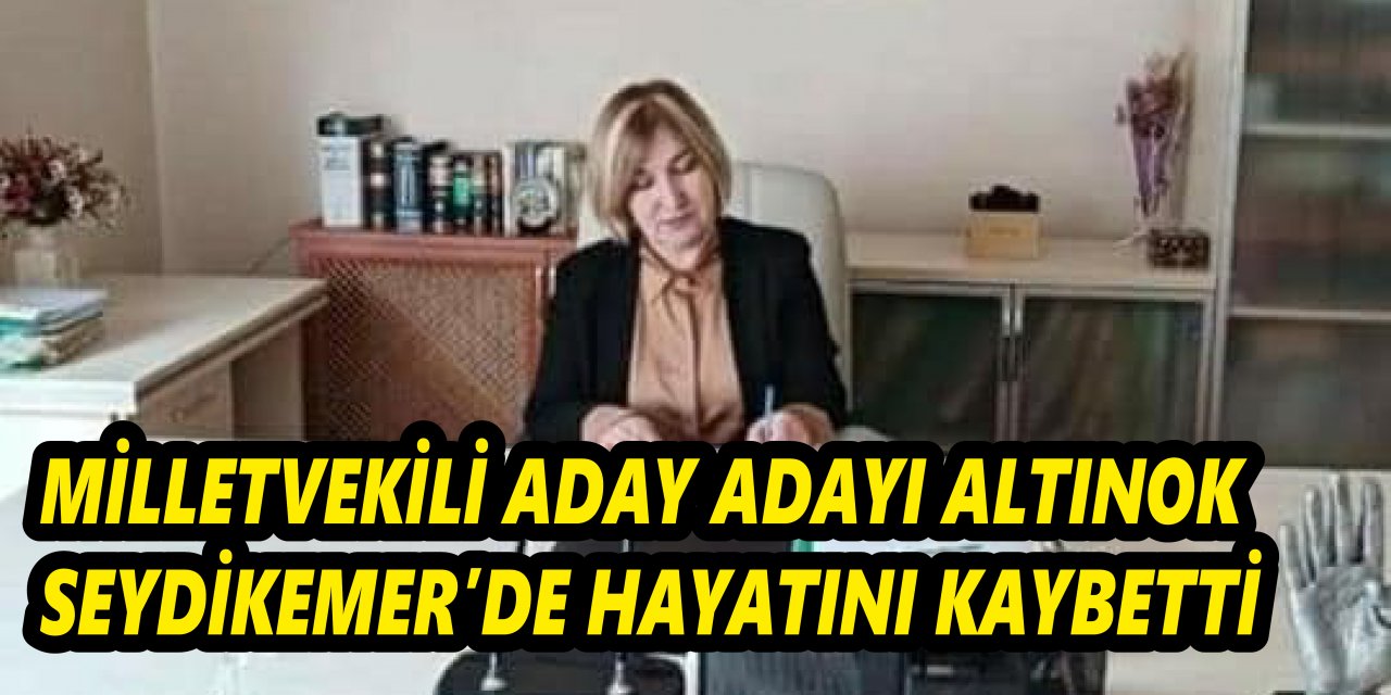 Milletvekili aday adayı Altınok Seydikemer'de hayatını kaybetti