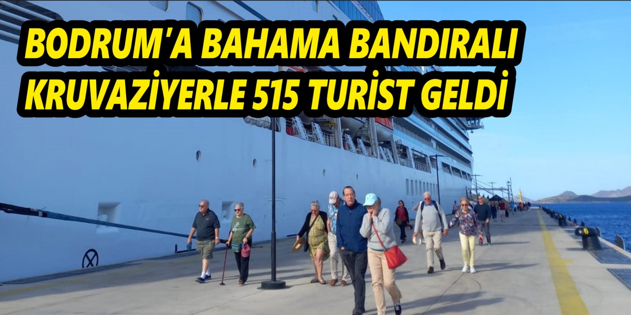 Bodrum'a Bahama bandıralı kruvaziyerle 515 turist geldi
