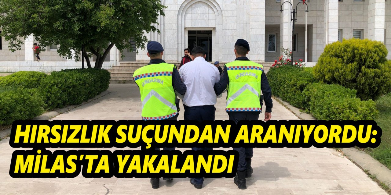 Hırsızlık suçundan aranıyordu: Milas’ta yakalandı